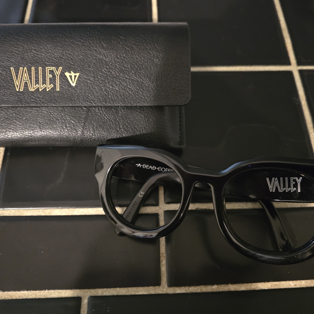 Valley Eyewear Dead Coffin Club. Black Gloss